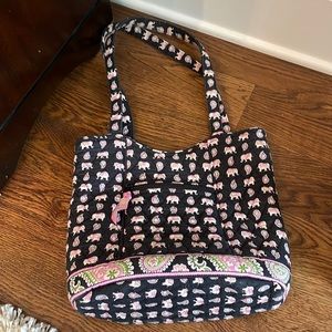 Vera Bradley Pink Elephant Tote